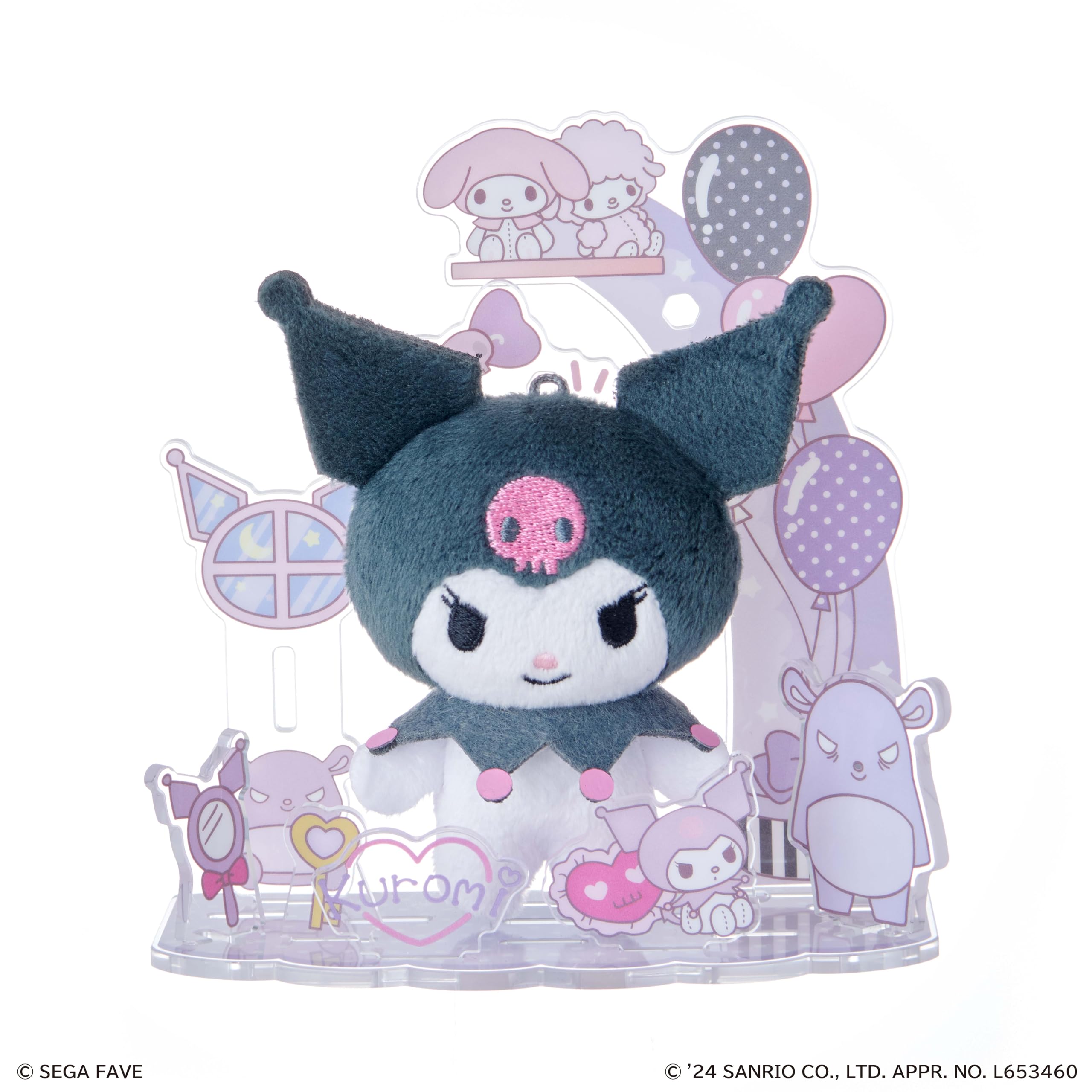 

SEGA FAVE Acrylic Plush Toy Sanrio Characters Kuromi Toy Award 2025 Variety Category Excellence [Japan Award]