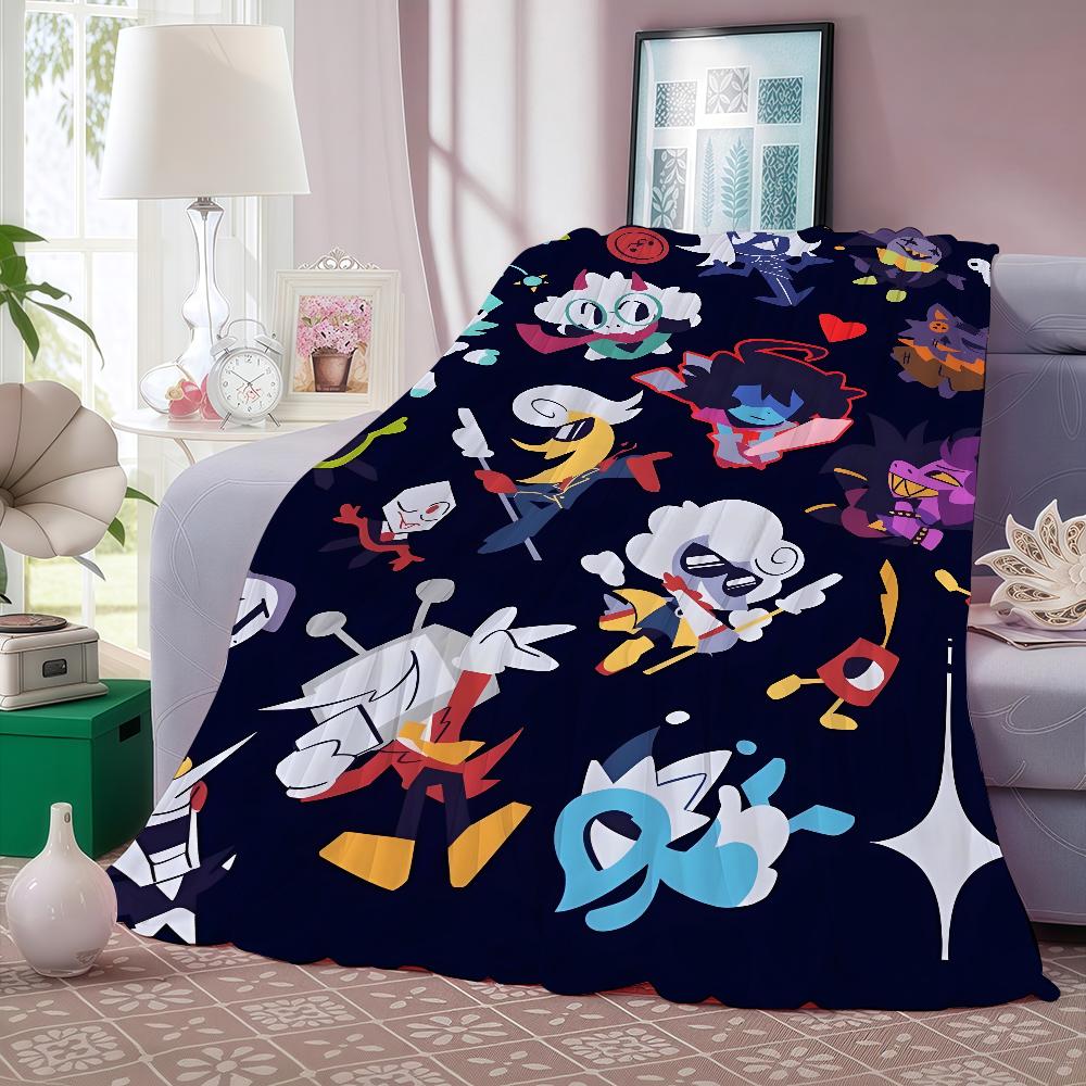Moderne beliebte Cartoon-Spiel D-Deltarune Decke Warm und weich Geeignet für Schlafzimmer Wohnzimmer Schlafsofa Büro Reisen Camping