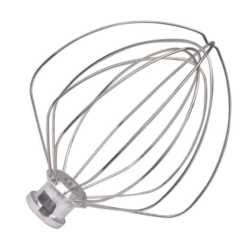 Vielseitiger Effizienter Rührbesen aus Edelstahl-Drahtbesen-Aufsatz Kompatibel für KA KN256WW 5QT 6QT Küchenmaschine 1 gray
