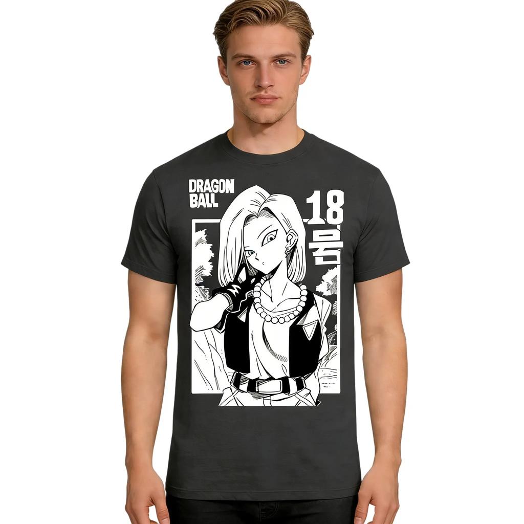 Dragon Ball 2026 New Hot Fashion Summer Vintage Anime Tshirt Mens Pure Cotton Casual Loose Sports Daily Version Y2K Style