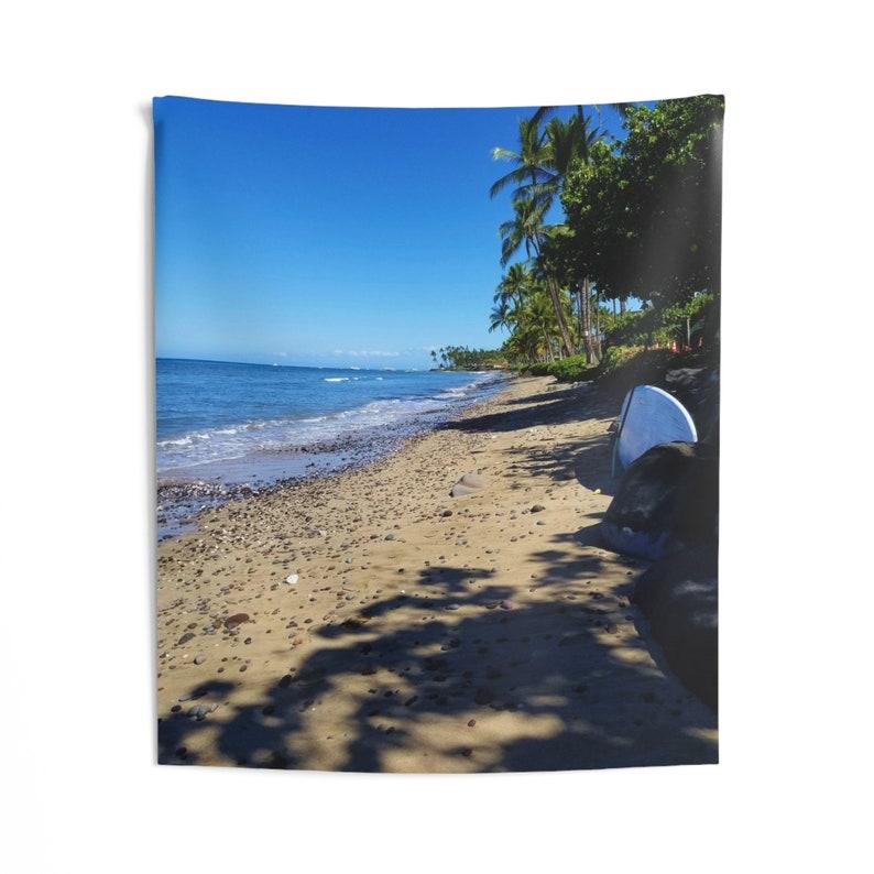 pristine beaches tapestry 75x100 чёрный