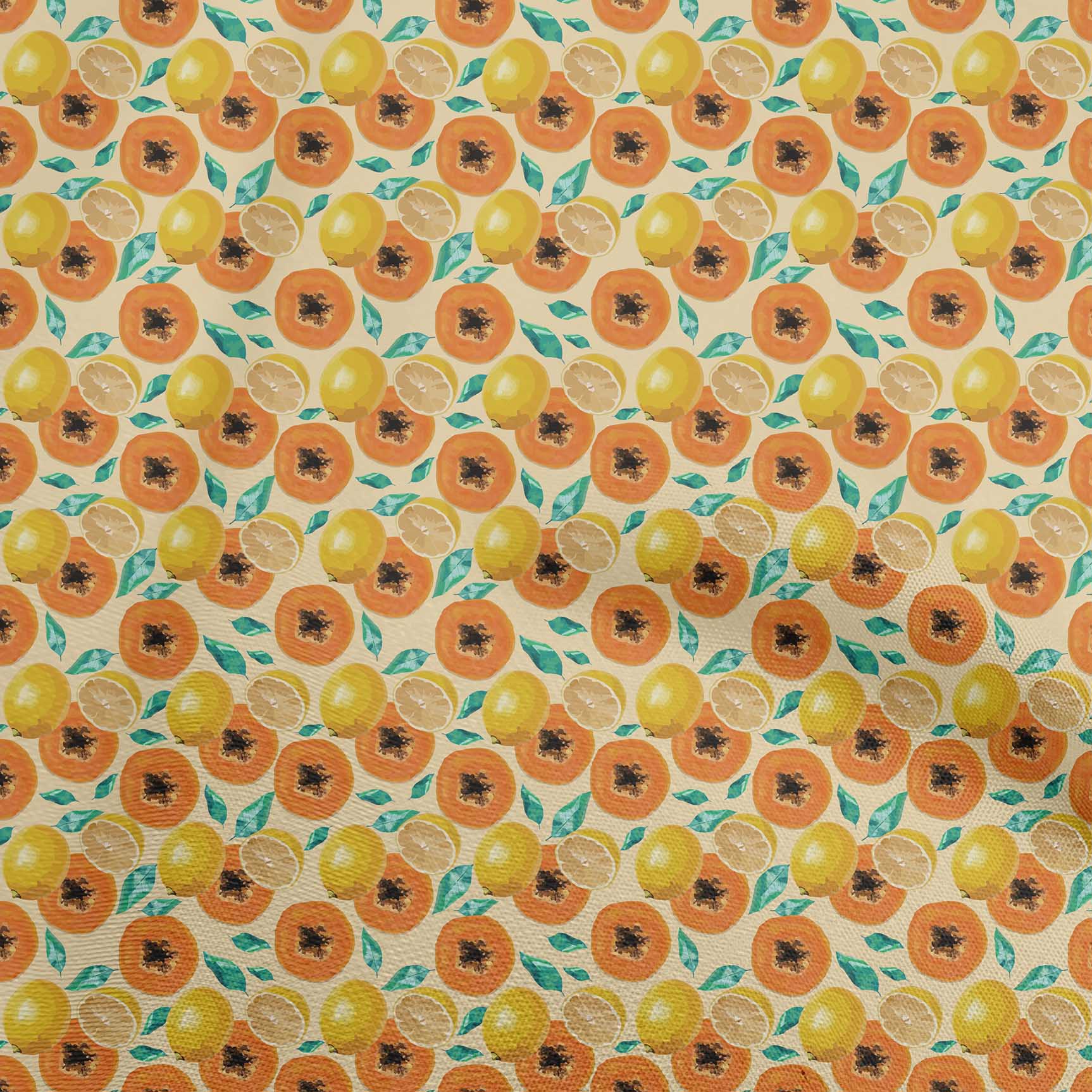 

OneOone Cotton Flex Light Blue2 Тканина Фрукти Швейні Ремісничі проекти Принти на тканині 40 дюймів 42 Inch Wide - Viscose Chiffon помаранчевий