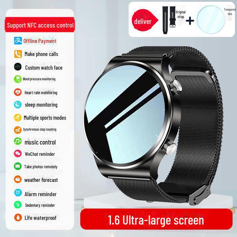 Huaqiangbei GT9 Pro Smartwatch - NFC, Call Function & Sports Tracking