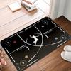 1pc Basketball Attack Route Creative Door Mat Basketball Training Anti Slip Mat Sports Enthusiasts Home Decoration