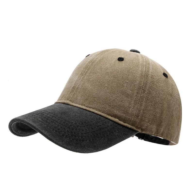 Unisex gewaschene Kappen Vintage farblich abgestimmte Baseballkappe Herren Damen verstellbar lässig Sommer Outdoor Streetwear Sport weicher Sonnenschutz