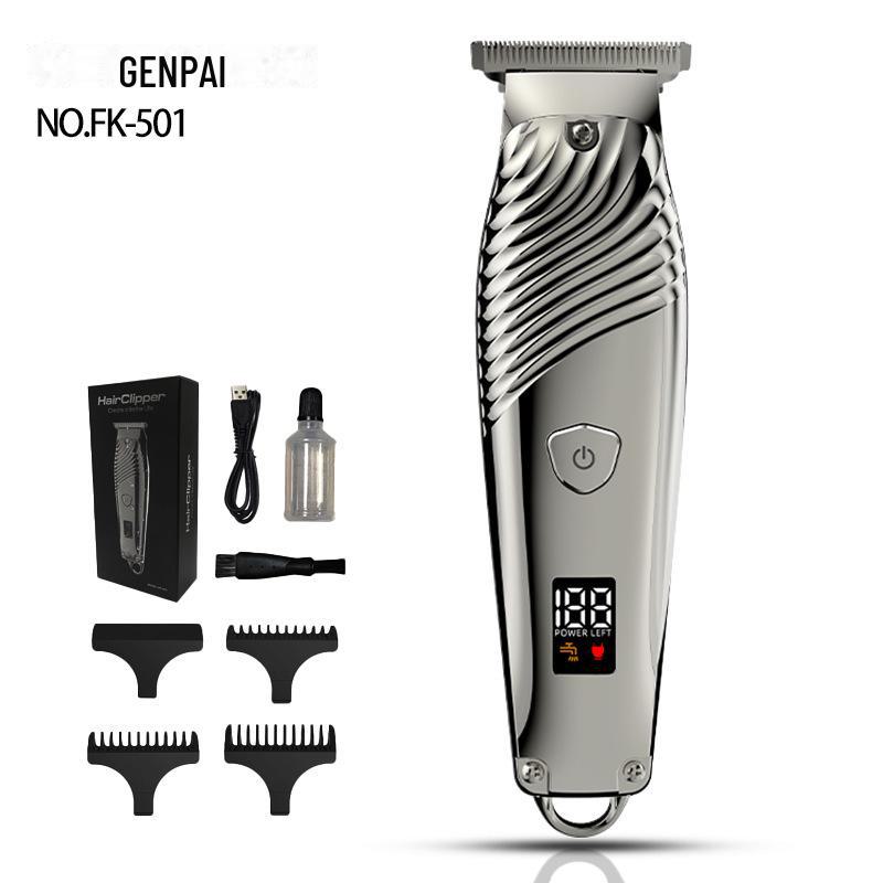1400mAh USB Rechargeable Electric Hair Clipper for Home Use - Carving, Bald, and Body Hair Trimmer