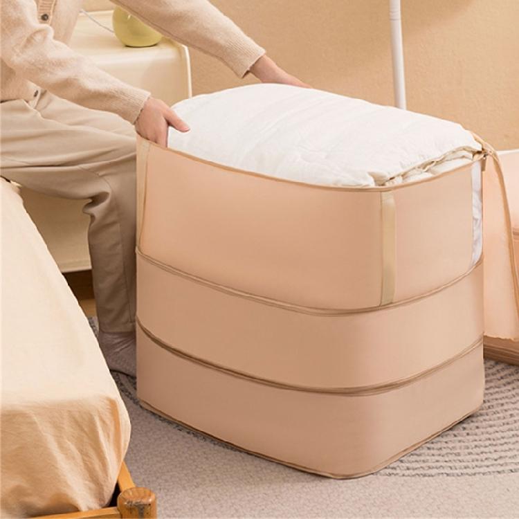 Space Maximizing Self Compression Organizers Comforter Storage Bag With Large Capacity for Duvet Quilt Pillows Blankets