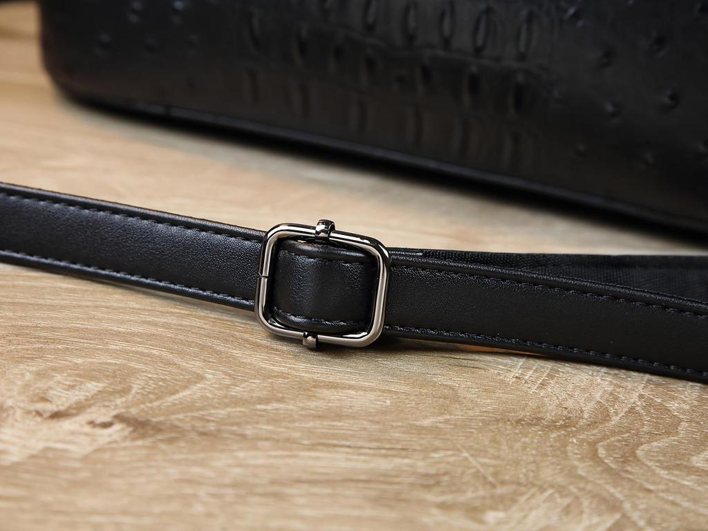 2025 Luxury Women's Soft Leather Shoulder & Crossbody Bag with Ostrich Pattern