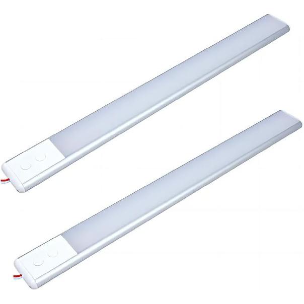 12 Volt LED Lights Bar, Warm White 3000K 13.4 Inch 99 LED 5W 500 Lumens, LED Car Interior Light Strip with Switch for RV Van Boat Trailer Camper,