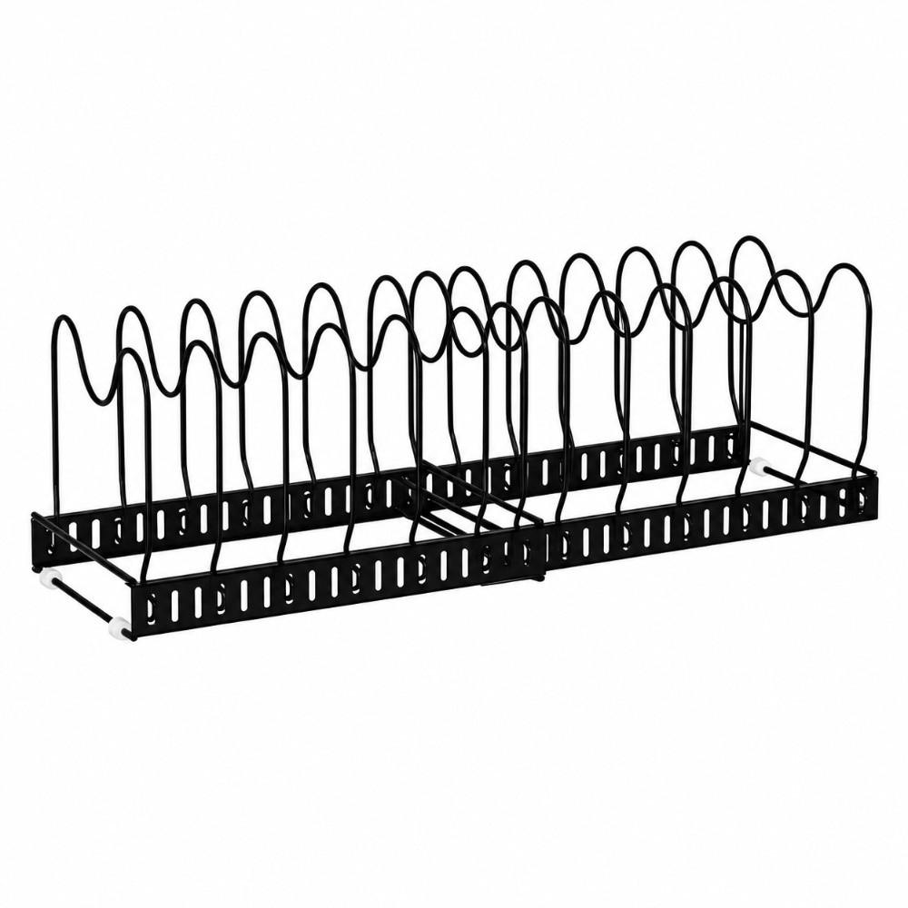 Adjustable Pot Rack Organizer Space Saving Pans Organizer Rack Kitchen Tools Cookware Rack Indoor