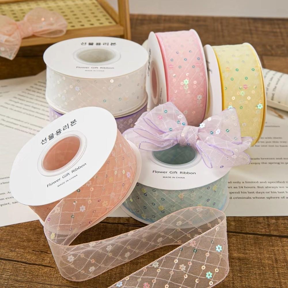 4cm Silk Ribbon Gift Wrapping Bouquets DIY Decor Creative Chiffon Ribbon