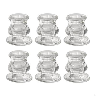 6x Tealight Candle Holder Cup Taper Holders Candlestick for Wedding Table Bedroom
