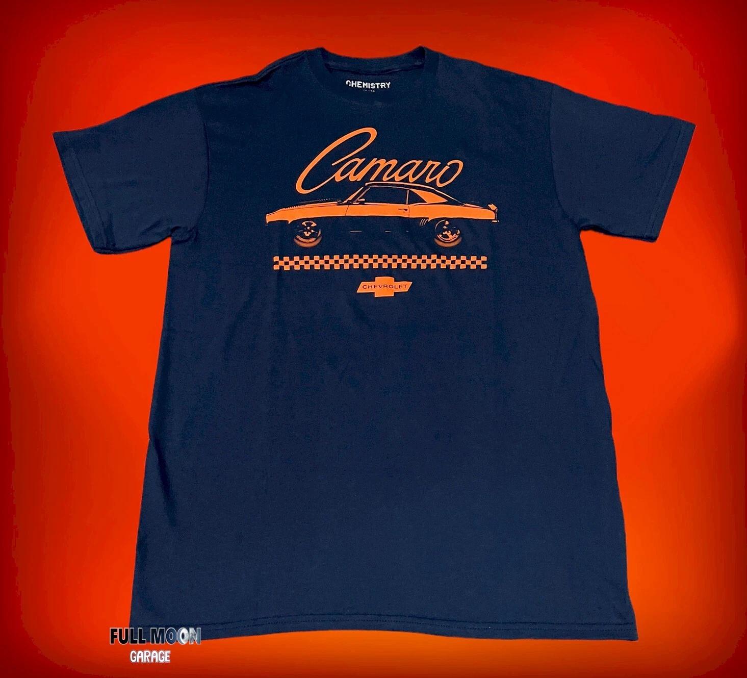New Chevy Chevrolet SS Camaro Navy Classic Men s Vintage Throwback T-Shirt M