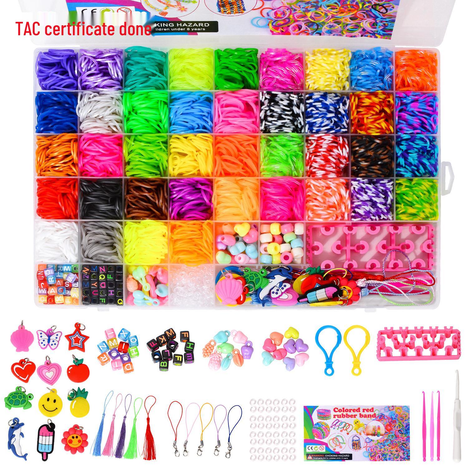 

Радужная резинка DIY ткацкий станок для детей – Создавайте красочные браслеты и поделки с 28, 32-ячеечным станком