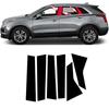 6X Gloss Black Pillar Posts Trim Piano Cover Window For Cadillac Xt5 2017-2023
