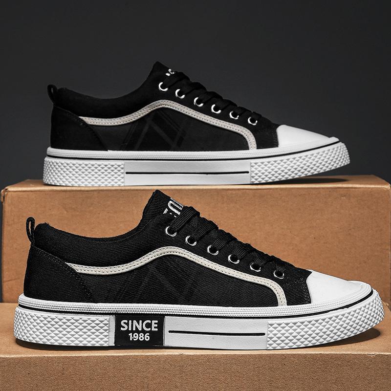 2025 Summer New Men's Breathable Versatile Skateboarding Shoes Men's Soft Bottom Casual Sports Trend Fashion Canvas Shoes 48size