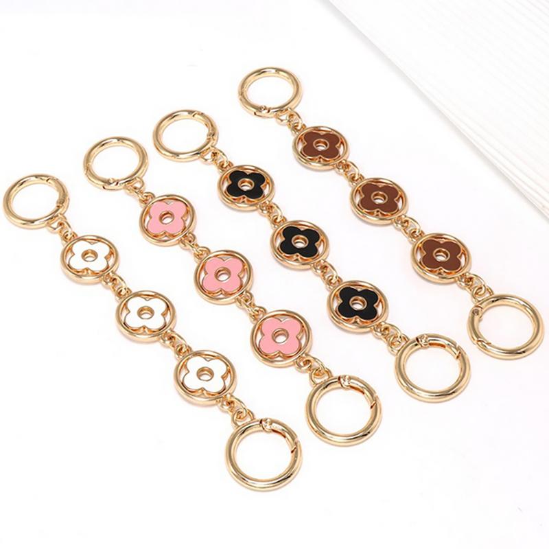 1Pc Four-Leaf Clover Shoulder Strap Extension Chain Wallet Decorative Chain Bag Chain Replacement Accessories