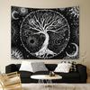 1 Pcs Of 75x58cm Tree Print Frosted Tapestry Wall Hanging Living Room Bedroom Dormitory Decoration Home Decoration Tapestry