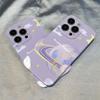 Applicable to Apple 11promax mobile phone case iPhone11 film hard case romantic purple 11 planet mobile phone case