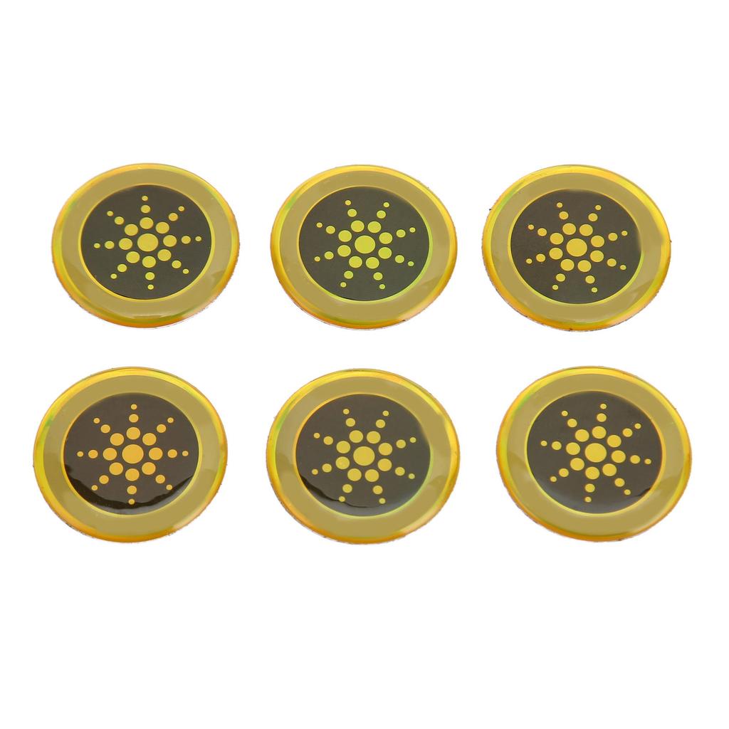 6pcs Phone Protection Sticker 2.8cm Diameter Effective Flashing Phone Blocker Stickers for Cell Phone Laptop Computer