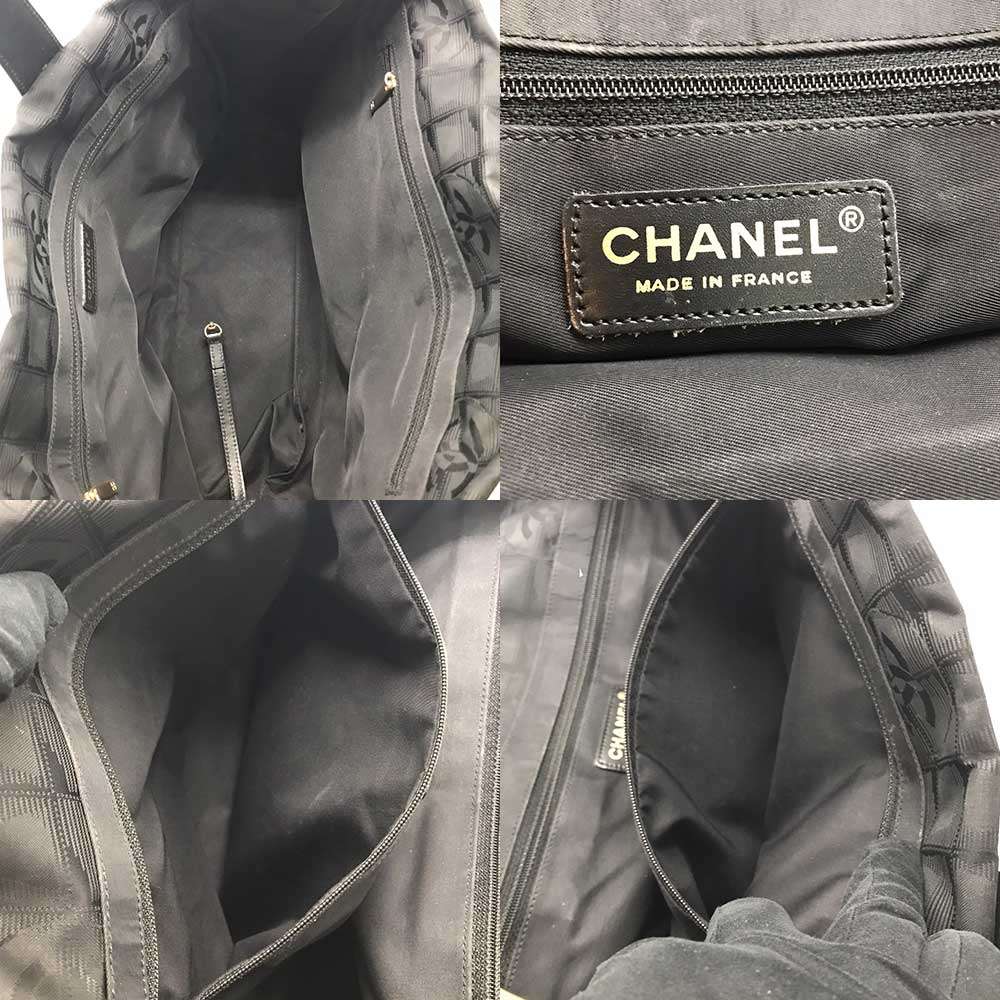 Used CHANEL New travel lineTote Bag canvas Women