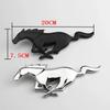 Car Front Grille Emblem Rear Trunk Sticker Metal Running Horse Badge for 2.3T Shelby Mustang V6 V8 GT350 GT500 GT 2015-2017