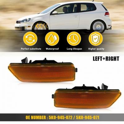2X Оранжевый боковой передний габаритный огонь для корпусов 2010-2014 MK6 Volkswagen USA GTI