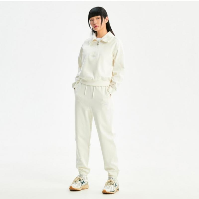 New Balance Long Sleeve Tee Nqj Nbnce1W212 64 W Signature Semi Crop Half Zip Up SWeatShirt  S