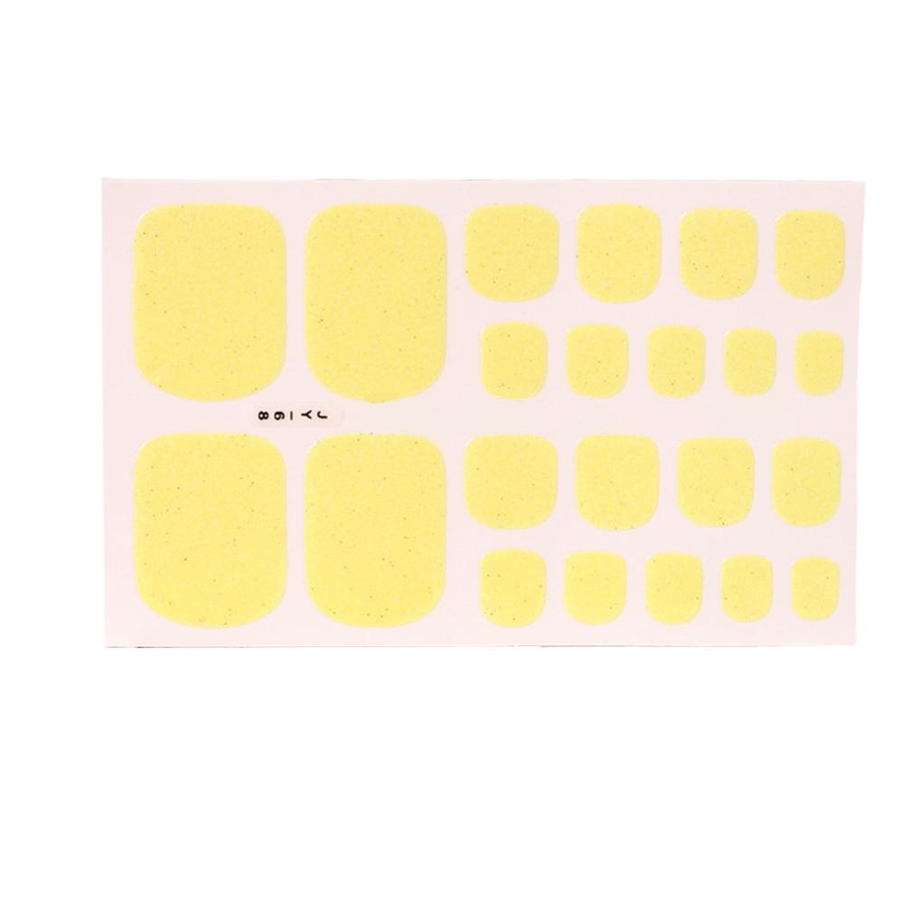 1 Set Color Street Nail Strips Toe Nails Files Glittery Self-Adhesive Waterproof Universal Salon Supplies DIY Manicure Kit