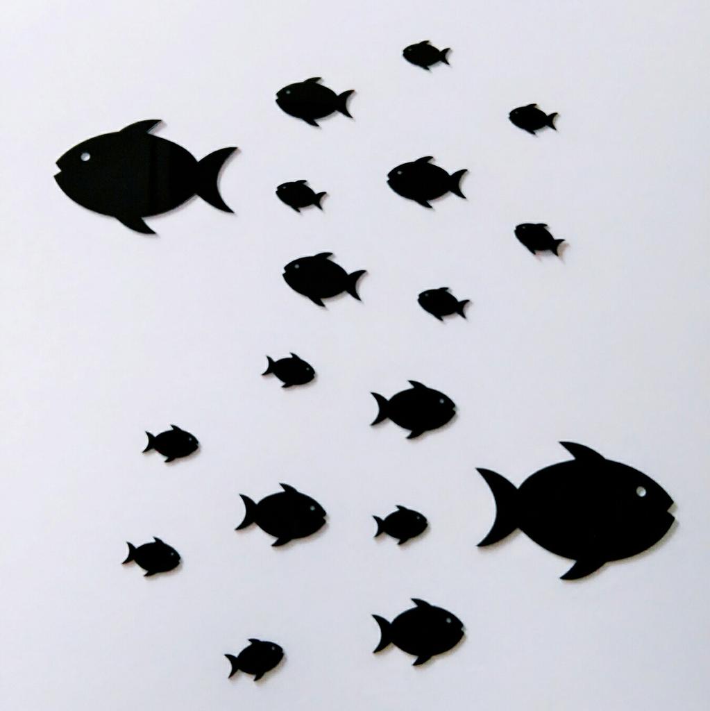 Bubble Fish Ocean Adhesive Wallpaper Sticker Acrylic Mirror 3D Wall Art for Kids Room&Kindergarten Self-Adhesive Removable Decor