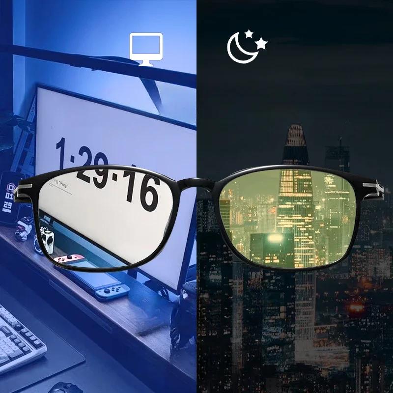 Ultra Light Full Frame Night Vision Myopia Glasses Outdoor Sport Eyeglasses Computer Competitive Blue Light Blocking Eyewear