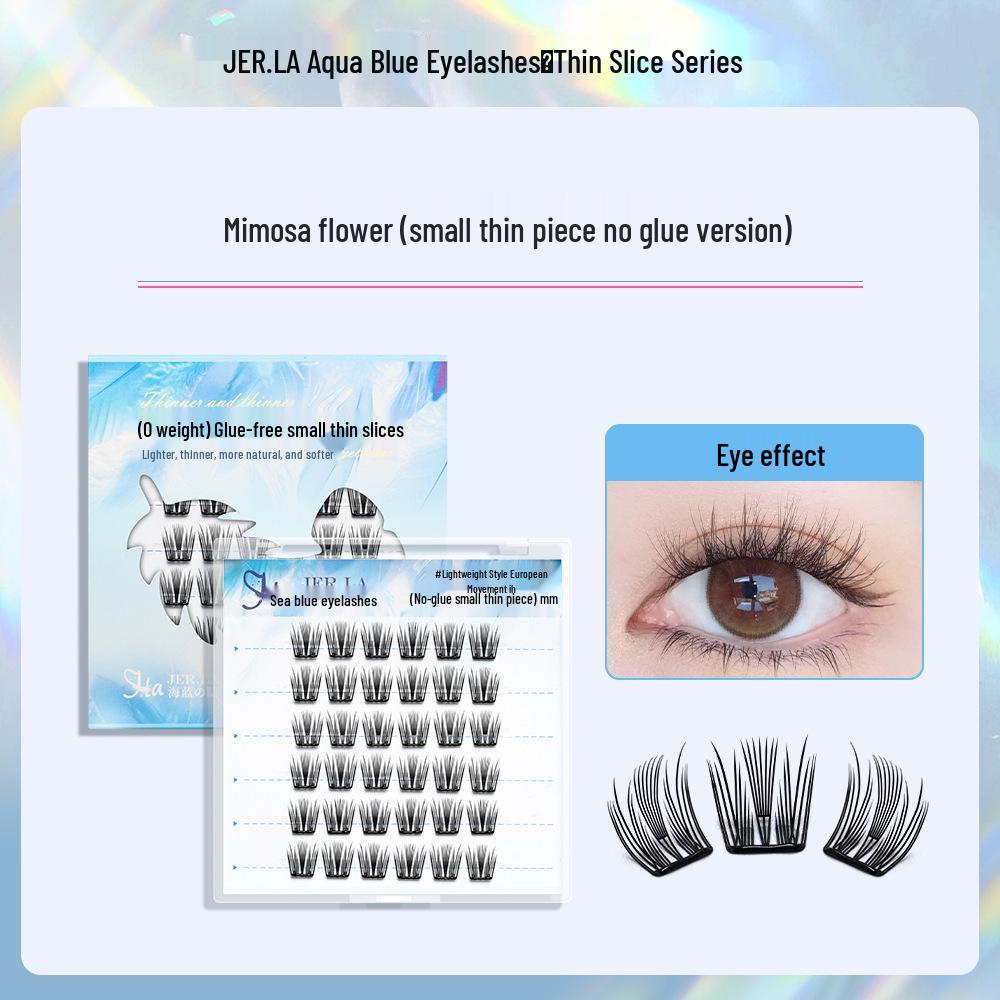 

Lively Albizia Julibrissin Zero-Burden False Eyelashes – Lightweight and Glue-Free for Beginners. Single Box with Tweezers