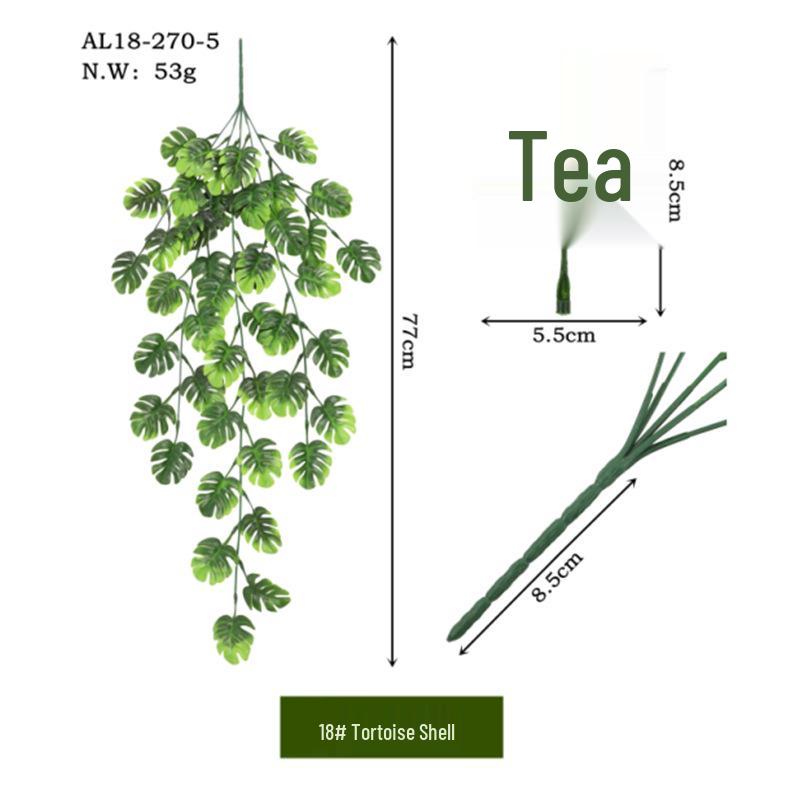 Τεχνητά Πράσινα Κλήματα & Λουλούδια για Κρεμαστή Διακόσμηση Γάμου ή Πάρτι