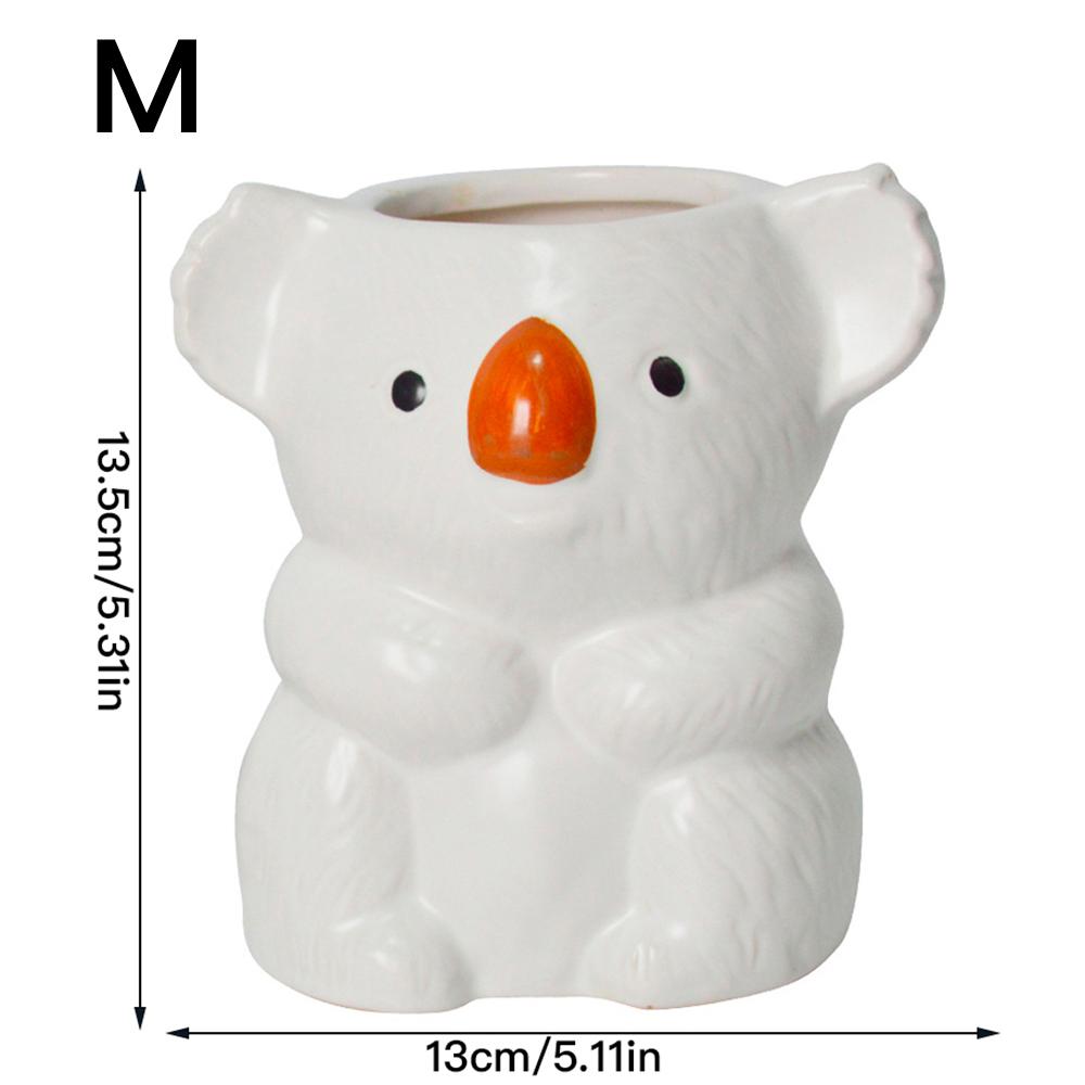 Roztomilý květináč Koala Květináč Vnitřní Keramická Váza Stolní Ozdoby Domácí Dekorace Zahradní Dekorace Květináč na Sukulenty Květináč