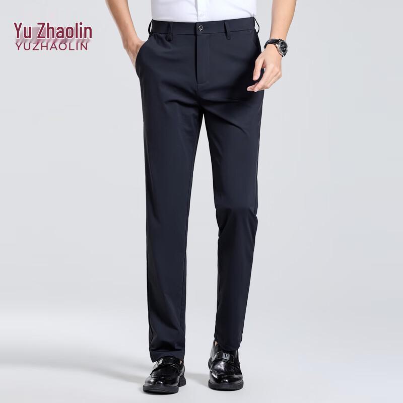 YUZHAOLIN Men s 2026 Summer Thin Straight Fit Stretch Casual Pants 170/80A