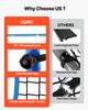 Soccer Rebounder Net, Quick-Switch Angle Soccer Goal Rebounder for Control, Passing Practice, Heavy-Duty Iron Frame & PE Net, Easy Setup Ball Training