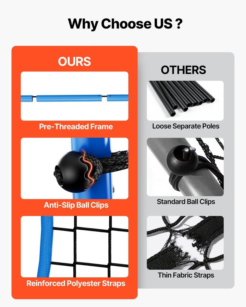 Soccer Rebounder Net, Quick-Switch Angle Soccer Goal Rebounder for Control, Passing Practice, Heavy-Duty Iron Frame & PE Net, Easy Setup Ball Training