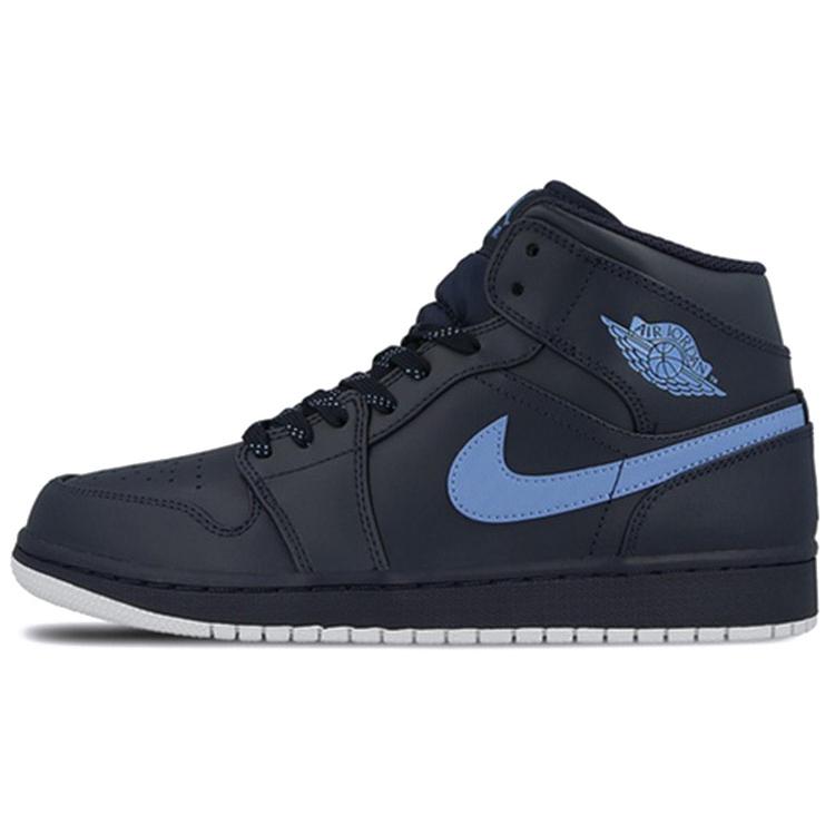 

Новые Jordan 1 Retro Mid Obsidian University Blue 554724-405 45