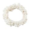 Colorful Faux Pearl Hair Rope High Elastic Rubber Band Hair Tie Women High Ponytail Holder Hair Accessory