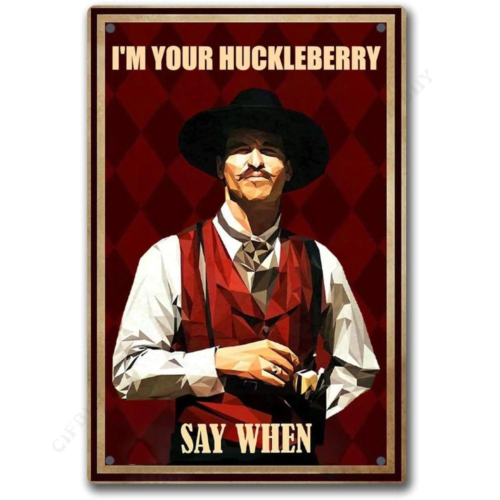 Wild West Cowboy Retro Metalen Blikbord Wanddecoratie 20x30cm
