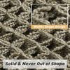 Ultra-Absorbent Waffle Bath Mat - Non-Slip, Machine Washable with Tassels, Rubber Backed Polyester Blend Rug for Bathroom Floor