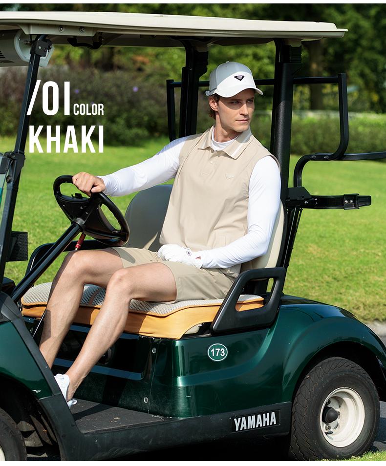 PGM Men's Breathable Korean Style Summer Golf Vest Pullover