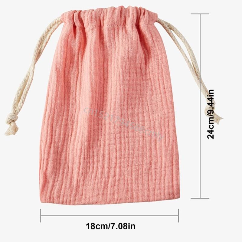 Elegant Organziers Cotton Pouches with Drawstrings Storage Bags Home Accessory for Gifts and Party Supplies Daily Use 6XDE