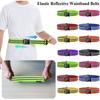 Waist Adjustable Reflective Waistband Belts 5*1*1cm Elastic Sport Safety Belts 8 Colors Running Cycling Waistband