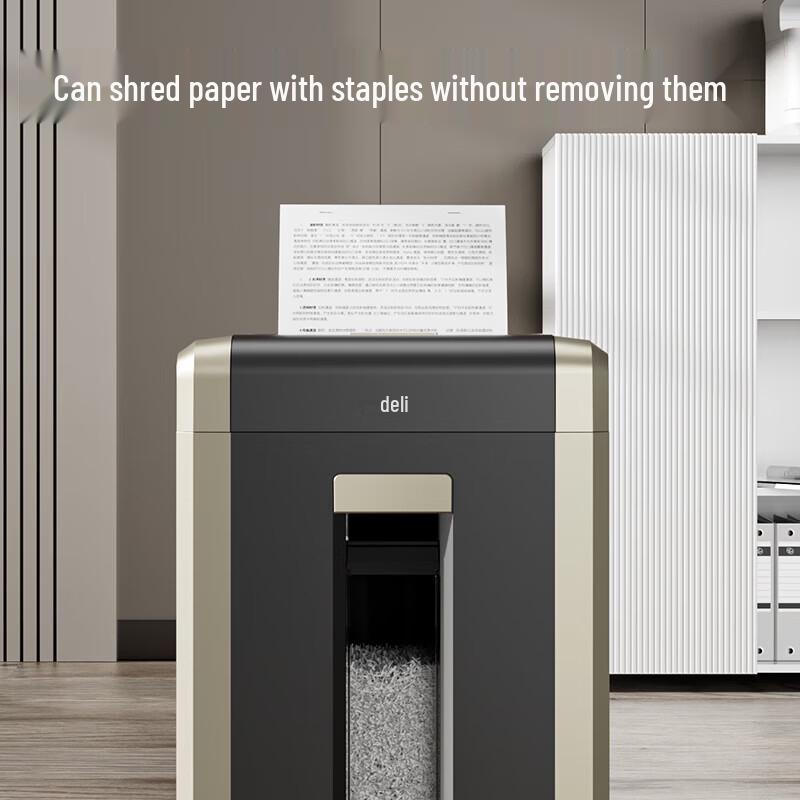 Deli High-Security Commercial Micro-Cut Shredder CN plug (adapter included)
