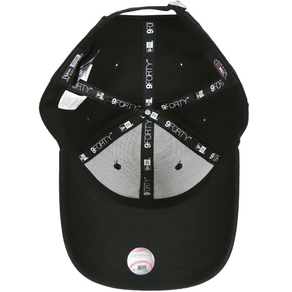 Kšiltovka New Era pro muže a ženy 9FORTY Klobouk MLB Major League Baseballová kšiltovka Unisex Logo Značka Los Angeles Dodgers Essential Celá černá Jedna velikost 12052000