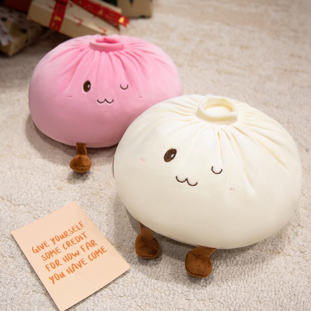 Creative Soft Bun Throw Pillow Plush Toy Doll Big Bun Doll Home Pillow Cushion Children'S Rag Doll