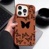 TPU měkký kryt se vzorem motýla pro iPhone 16E 16 Pro Max 15 Pro 14 13 12 11 Nárazuvzdorný Slim Matný zadní kryt