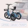 HeavyDuty Foldable Carrier Rack with 170 LBS Capacity for Trike or Electric Tricycle Hitch Mount Bicycle Platform Receiver Comp