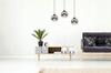 ELEGANT HANGING LAMP, GLASS LAMP, CHROME LED